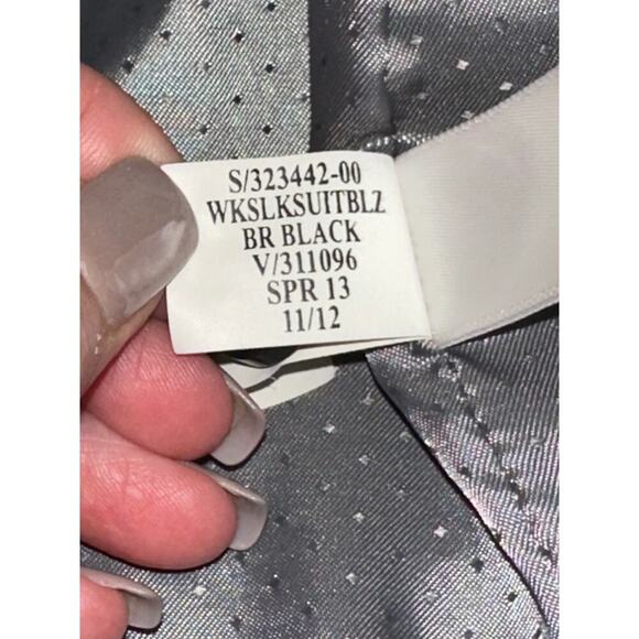 Banana Republic Blazer Single Button Classic Office Work Career Black 8 - Picture 8 of 9